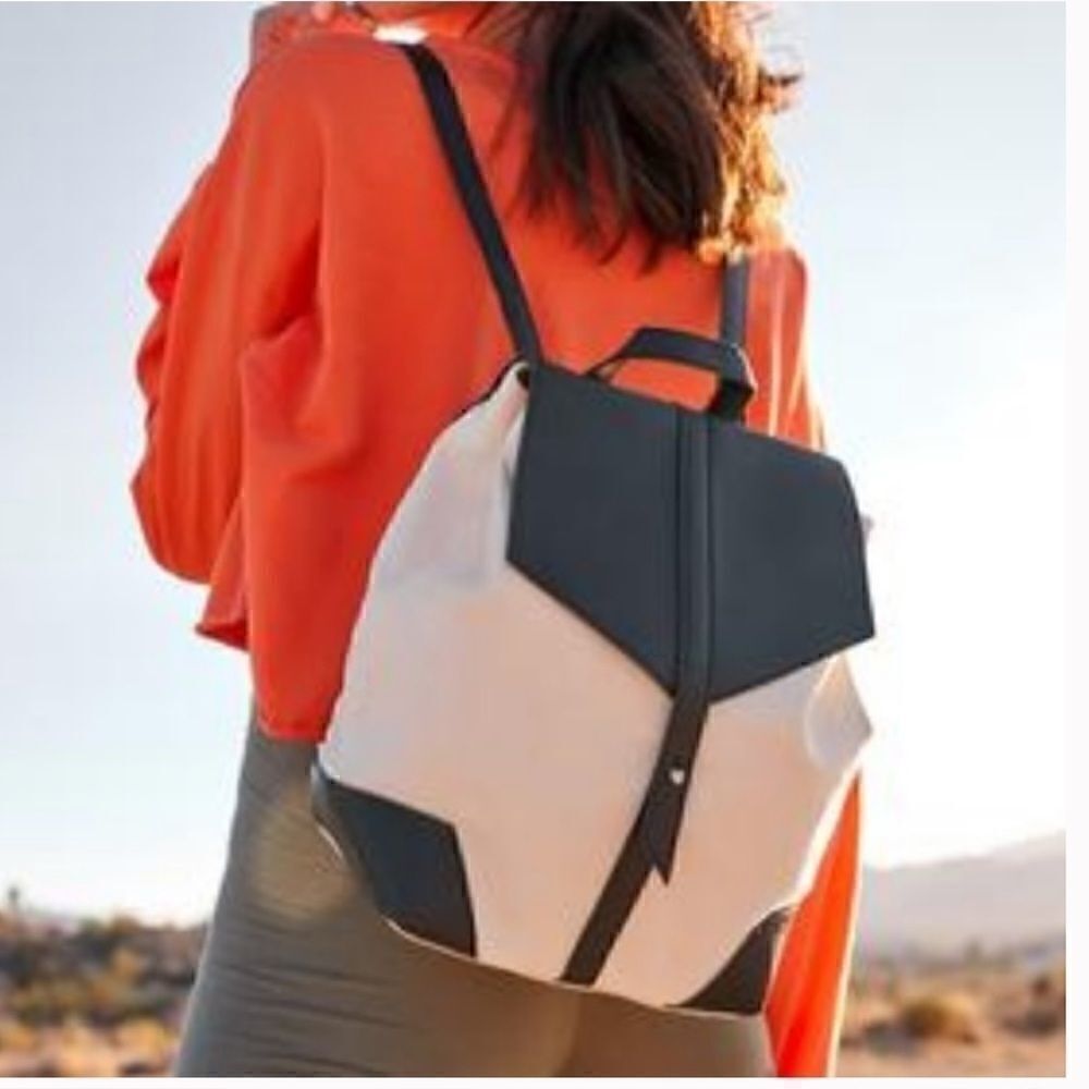 nwt Deux Lux Demi backpack black white
